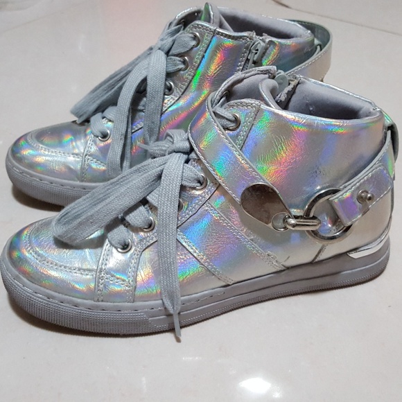 aldo silver sneakers